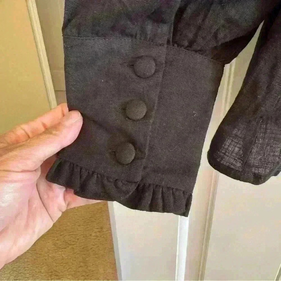 🌈 6/$60 Scarlet Darkness Steam Punk Victorian Renaissance Blouse Black S - Picture 4 of 7